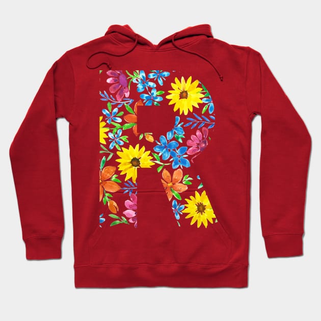 Women's cute flowers Hoodie by Eva Passi Arts